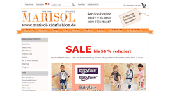 Desktop Screenshot of marisol-kidsfashion.de